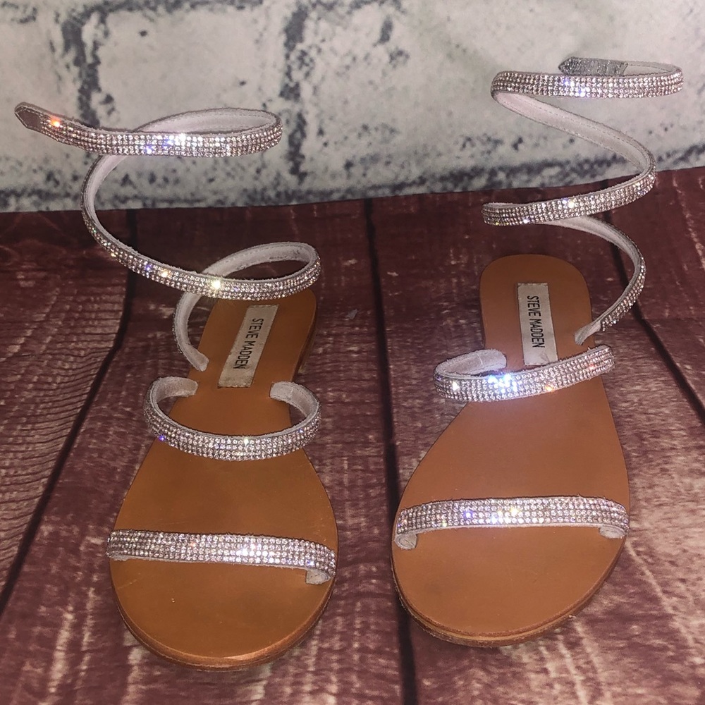 Steve Madden bling sandals Garnish sz 8.5